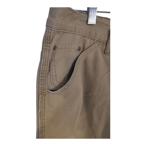 VINTAGE Gap Mens Beige Cargo Carpenter Shorts Work Wear Y2K Baggy Skate Size 38 - Picture 7 of 9